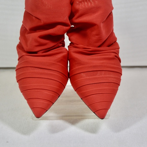 Alevi Milano Net Red Fabric Mules 110 Size EU 41 - Picture 10 of 12